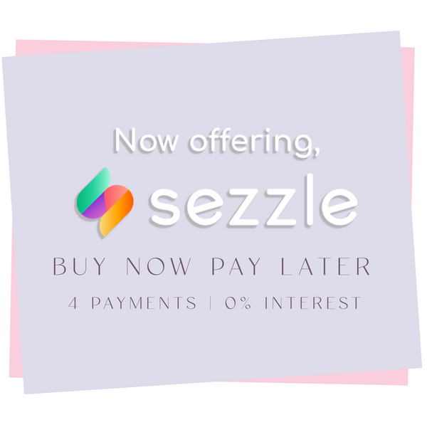 Now offering Sezzle. Buy now, pay later 4 payments 0% interest 