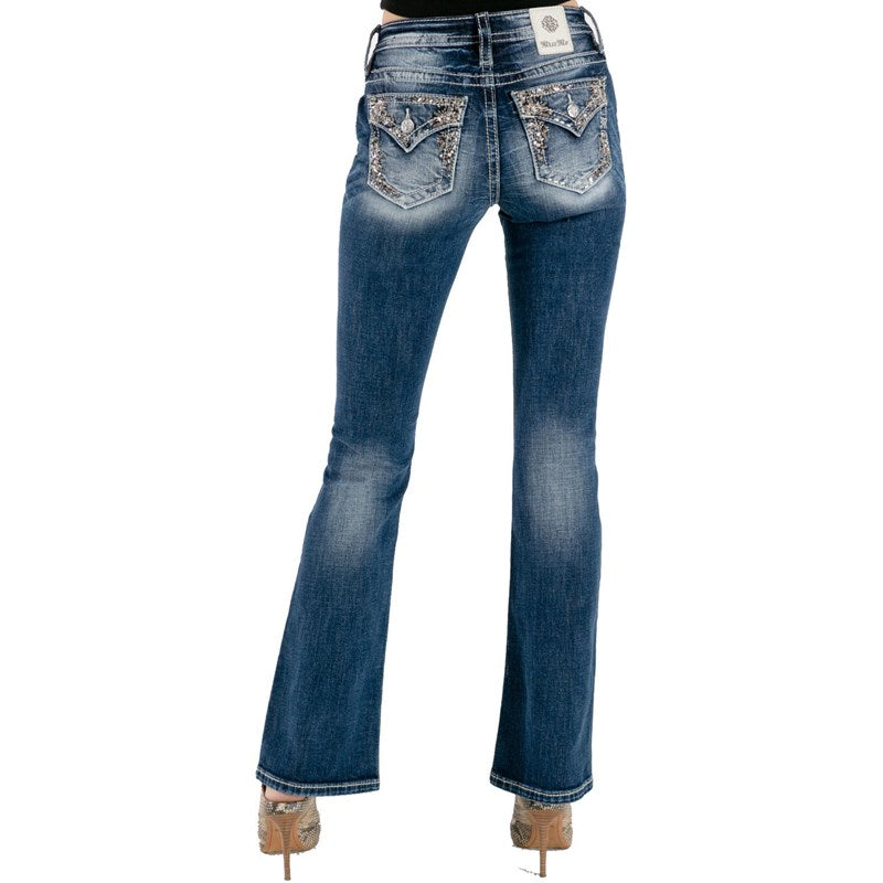 Miss Me Floral Memories Bootcut Jeans