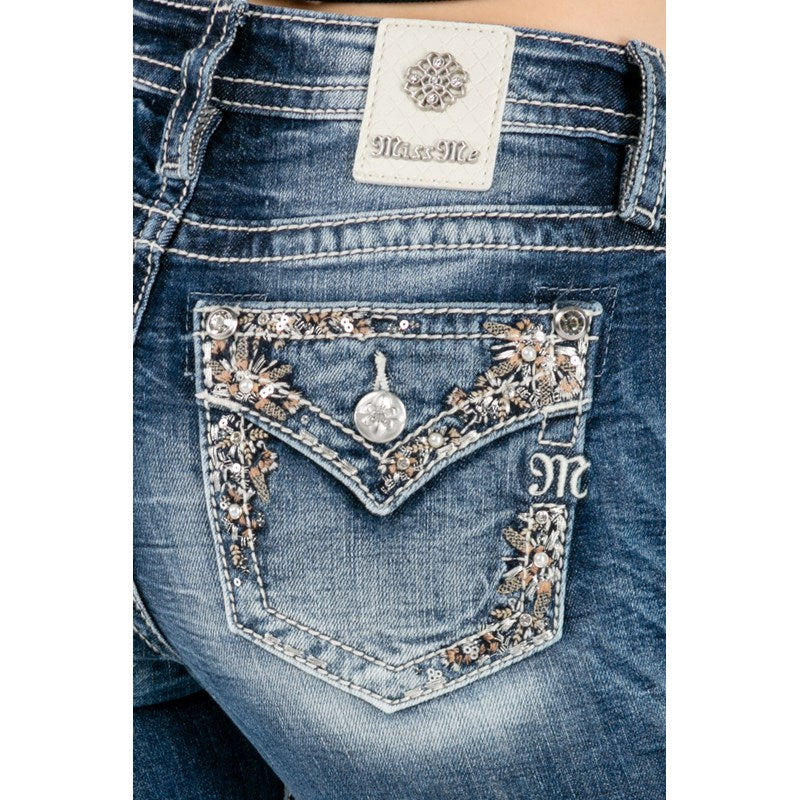 Miss Me Floral Memories Bootcut Jeans