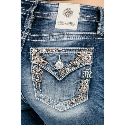 Miss Me Floral Memories Bootcut Jeans