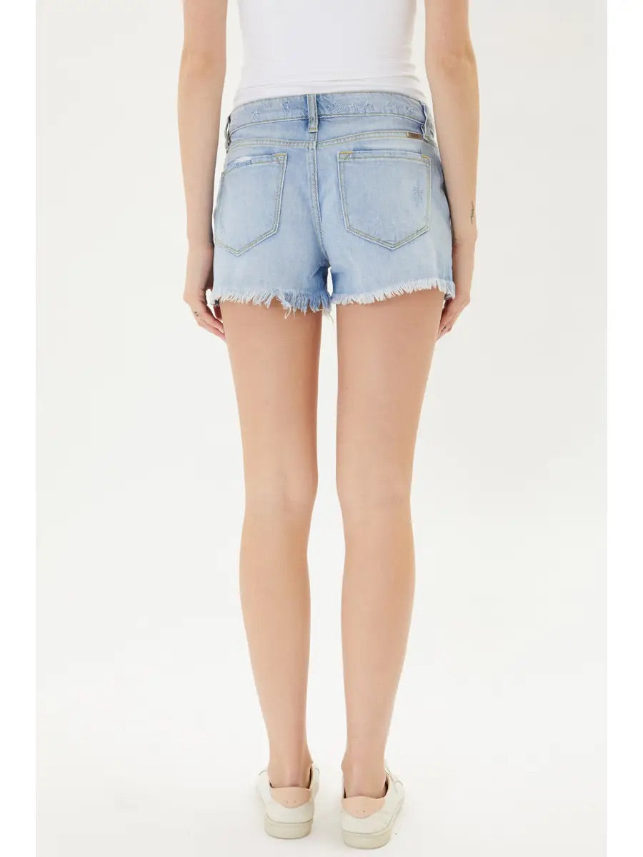 KanCan Giselle Mid-Rise Boyfriend Shorts