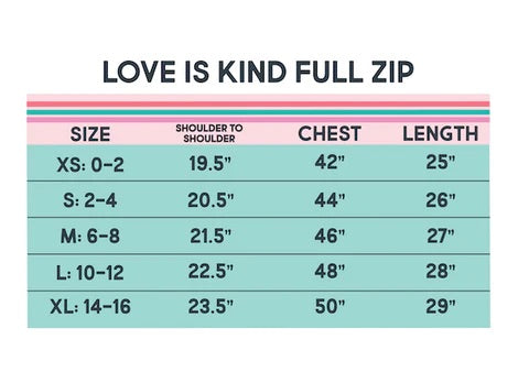 Love Is Kind - Full Zip Jacket