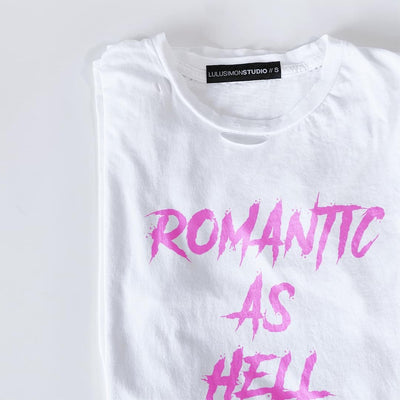 Romantic As Hell Destructed Tee