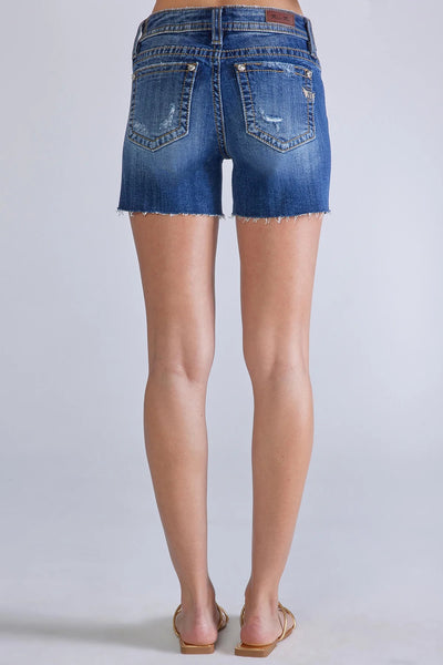 Miss Me Everyday Classic Mid-Rise Shorts