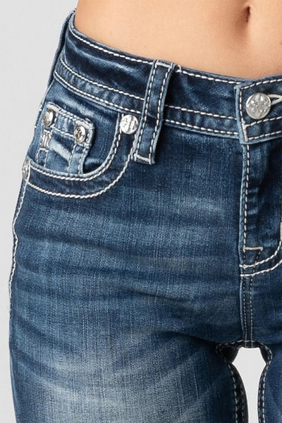 Miss Me Winged Independence Bootcut Jeans