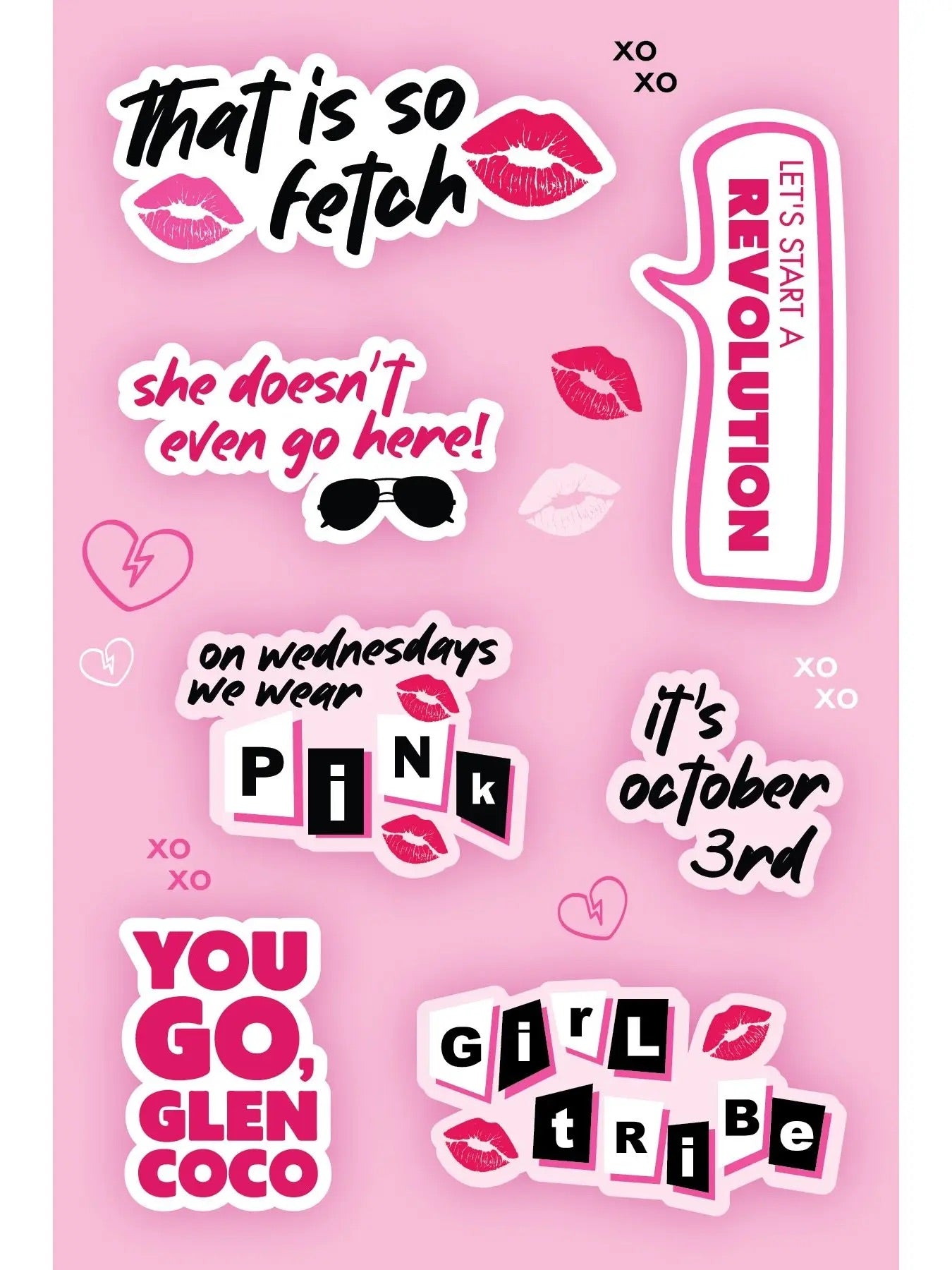 Mean Girls Sticker Sheet
