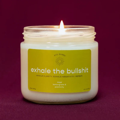 Exhale the Bullshit Candle